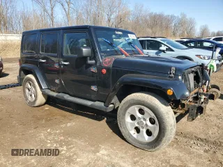 2015 Jeep Wrangler Unlimited Sahara with VIN 1C4BJWEG2FL643469, listed as a Copart auction lot 48535645 with 191,746 mi miles and Clean Title. Bid and sale history available at carsss.com. Image 4.