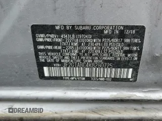 2019 Subaru Crosstrek with VIN JF2GTABC4K8280725, listed as a Copart auction lot 47813375 with 84,525 mi miles and Clean Title. Bid and sale history available at carsss.com. Image 12.