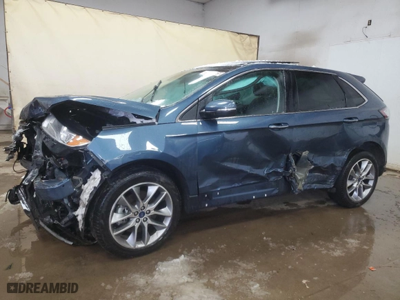2018 Ford Edge Titanium with VIN 2FMPK4K90JBC40012, listed as a Copart auction lot 87837615 with 78,175 mi miles and Clean Title. Bid and sale history available at carsss.com. Image 1.