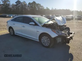 2016 Hyundai Sonata Hybrid SE with VIN KMHE24L15GA013323, listed as a Copart auction lot 49508115 with 0 mi miles and Salvage Title. Bid and sale history available at carsss.com. Image 4.
