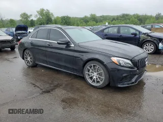 2018 Mercedes-Benz C 63 AMG with VIN 55SWF8GBXJU273169, listed as a Copart auction lot 60124405 with 55,440 mi miles and Salvage title. Bid and sale history available at DreamBid. Image 4.