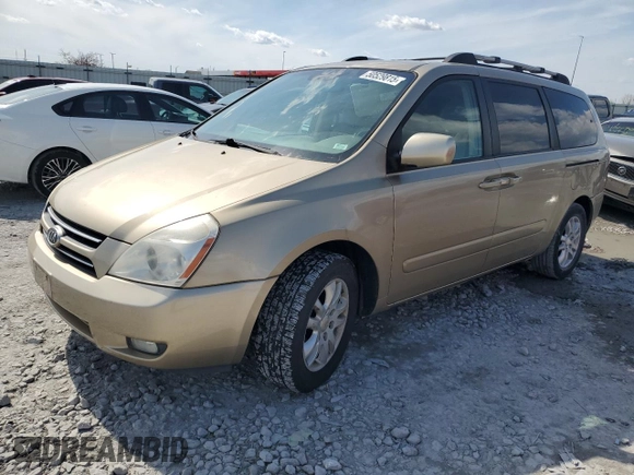 2006 Kia Sedona LX with VIN KNDMB233X66073539, listed as a Copart auction lot 50529815 with 172,896 mi miles and Salvage Title. Bid and sale history available at carsss.com. Image 1.