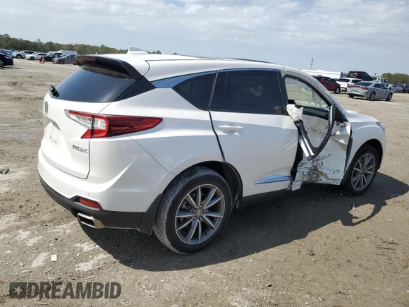 2023 Acura RDX Technology with VIN 5J8TC1H53PL009246, listed as a Copart auction lot 48107825 with Not provided miles and Salvage title. Bid and sale history available at DreamBid. Image 3.