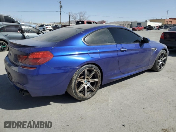 2014 BMW M6 with VIN WBSLX9C5XED160190, listed as a Copart auction lot 48160905 with 47,034 mi miles and Salvage title. Bid and sale history available at DreamBid. Image 3.