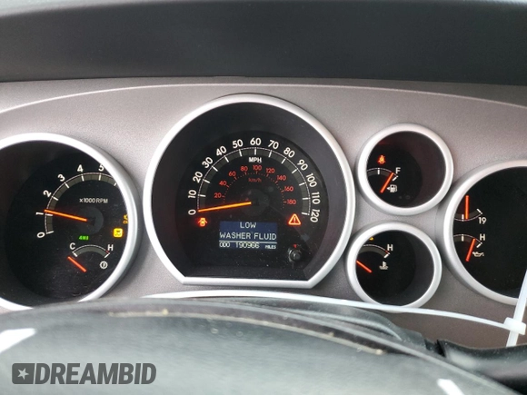 2012 Toyota Tundra 4WD Truck LTD with VIN 5TFHY5F18CX214237, listed as a Copart auction lot 81987164 with 190,966 mi miles and Salvage Title. Bid and sale history available at carsss.com. Image 9.