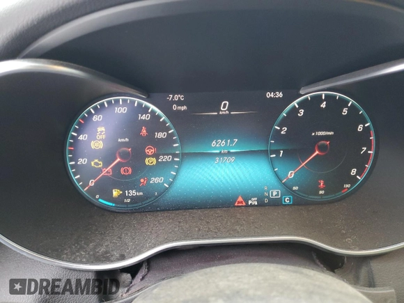 2020 Mercedes-Benz C 300 with VIN 55SWF8EB2LU328929, listed as a Copart auction lot 87035954 with 31,709 mi miles and Salvage title. Bid and sale history available at DreamBid. Image 9.