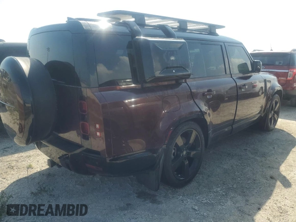 2024 Land Rover Defender X-Dynamic SE with VIN SALE2FEU2R2260716, listed as a Copart auction lot 74466624 with Not provided miles and Non repairable. Bid and sale history available at DreamBid. Image 3.