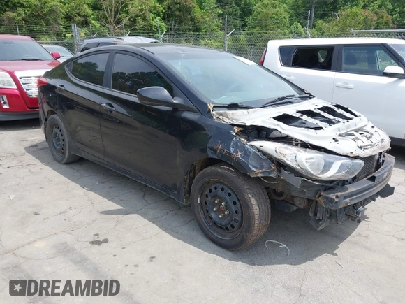2013 Hyundai Elantra GLS with VIN KMHDH4AE8DU569216, listed as a IAAI auction lot 42296591 with 151,168 mi miles and . Bid and sale history available at DreamBid. Image 1.