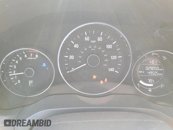 2022 Honda HR-V Sport with VIN 3CZRU6H10NM750668, listed as a Copart auction lot 48776095 with 29,058 mi miles and Salvage Title. Bid and sale history available at carsss.com. Image 9.