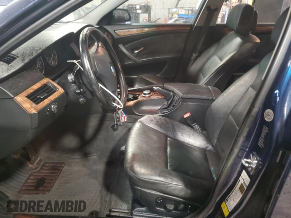 2008 BMW 5 Series 535xiT with VIN WBAPT73538CX01063, listed as a Copart auction lot 56895265 with 166,164 mi miles and Salvage title. Bid and sale history available at DreamBid. Image 7.