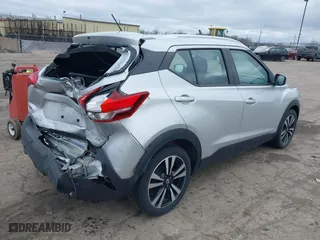 2020 Nissan Kicks SV with VIN 3N1CP5CV1LL502166, listed as a IAAI auction lot 41737870 with 49,722 mi miles. Bid and sale history available at carsss.com. Image 4.