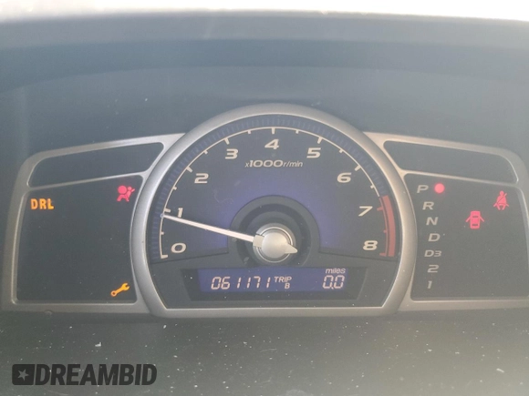 2008 Honda Civic LX with VIN 1HGFA16558L030140, listed as a Copart auction lot 43010515 with 61,171 mi miles and Salvage Title. Bid and sale history available at DreamBid. Image 9.