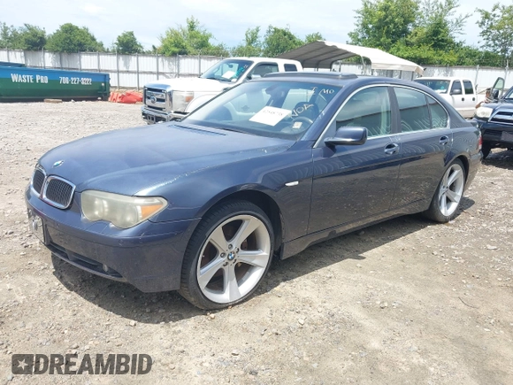 2003 BMW 7 Series 745i with VIN WBAGL63433DP66838, listed as a IAAI auction lot 42548738 with Not provided miles and . Bid and sale history available at DreamBid. Image 2.