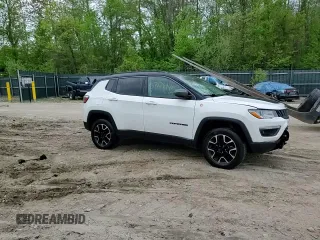 2020 Jeep Compass Trailhawk с VIN 3C4NJDDB6LT244586, выставлен на аукционе Copart как лот 57128445 с пробегом 44 040 миль миль и Списание • Salvage title. История ставок и продаж доступна на DreamBid. Изображение 14.