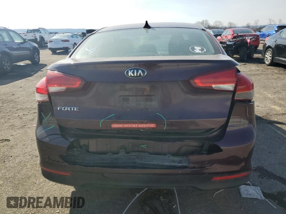 2017 Kia Forte LX with VIN 3KPFK4A72HE058220, listed as a Copart auction lot 46610335 with 84,116 mi miles and Salvage Title. Bid and sale history available at carsss.com. Image 6.