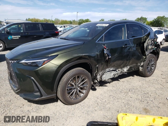 2022 Lexus NX with VIN JTJGGCEZ7N2003568, listed as a Copart auction lot 52594775 with 23,240 mi miles and Salvage Title. Bid and sale history available at carsss.com. Image 1.