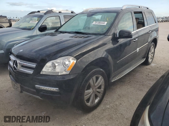 2012 Mercedes-Benz GL-Class GL 450 with VIN 4JGBF7BE0CA773408, listed as a Copart auction lot 76106444 with 130,622 mi miles and Salvage Title. Bid and sale history available at carsss.com. Image 1.