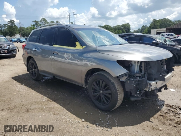 2018 Nissan Pathfinder SV with VIN 5N1DR2MN6JC622252, listed as a Copart auction lot 60761295 with 54,290 mi miles and Salvage title. Bid and sale history available at DreamBid. Image 4.