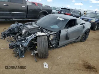 2017 Chevrolet Corvette Z06 3LZ with VIN 1G1YU2D63H5603923, listed as a Copart auction lot 66777484 with 0 mi miles and Salvage Title. Bid and sale history available at carsss.com. Image 1.