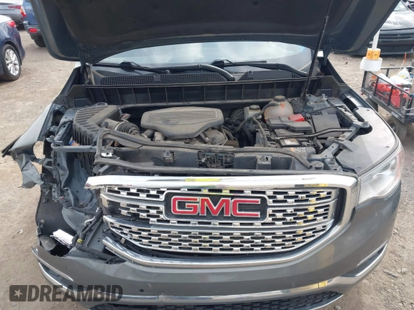 2017 GMC Acadia Denali with VIN 1GKKNPLS3HZ261585, listed as a IAAI auction lot 42057563 with 92,983 mi miles. Bid and sale history available at carsss.com. Image 10.