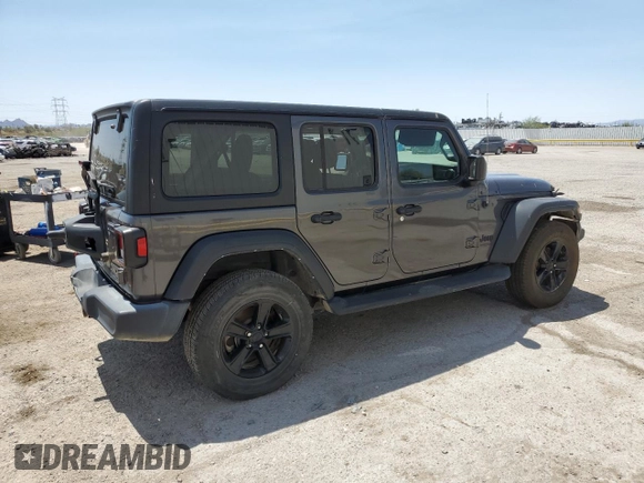 2022 Jeep Wrangler Unlimited Sport S with VIN 1C4HJXDG7NW119880, listed as a Copart auction lot 61948555 with 31,381 mi miles and Salvage title. Bid and sale history available at DreamBid. Image 3.