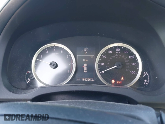2014 Lexus IS 250 with VIN JTHBF1D24E5003436, listed as a IAAI auction lot 42658797 with 186,226 mi miles and . Bid and sale history available at DreamBid. Image 7.