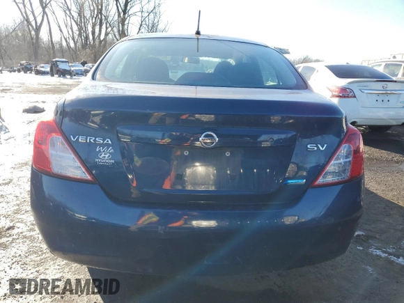 2012 Nissan Versa SV with VIN 3N1CN7AP8CL880295, listed as a Copart auction lot 46286555 with 140,207 mi miles and Salvage Title. Bid and sale history available at carsss.com. Image 6.