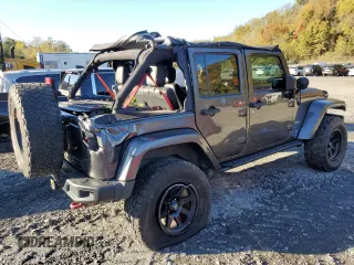 2018 Jeep Wrangler JK Unlimited Rubicon Recon with VIN 1C4HJWFG5JL803636, listed as a Copart auction lot 76370924 with 77,943 mi miles and Salvage Title. Bid and sale history available at carsss.com. Image 3.