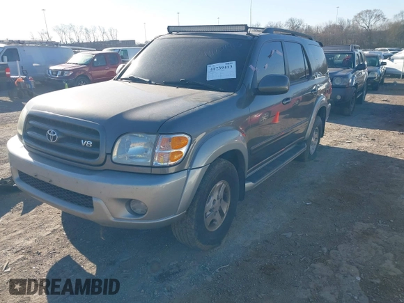 2003 Toyota Sequoia SR5 with VIN 5TDBT44A93S170580, listed as a IAAI auction lot 41739413 with 252,352 mi miles and . Bid and sale history available at DreamBid. Image 2.