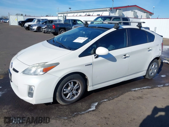2010 Toyota Prius II with VIN JTDKN3DU7A5053503, listed as a IAAI auction lot 41518752 with 166,155 mi miles. Bid and sale history available at carsss.com. Image 19.