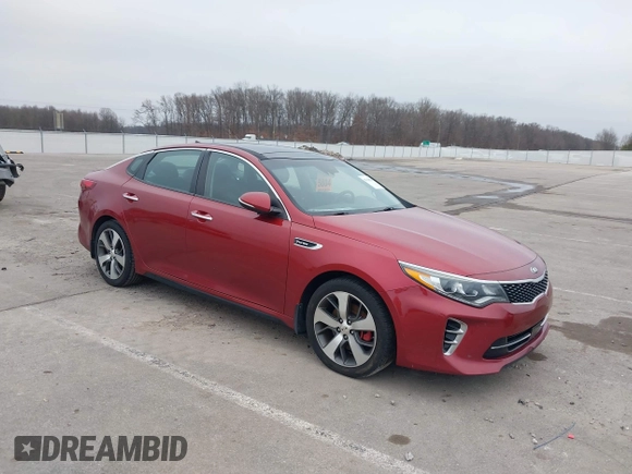 2017 Kia Optima SX z VIN 5XXGW4L24HG141844, wystawiony jako IAAI lot #41425880 z przebiegiem 137 056 mil mil oraz . Historia ofert i sprzedaży dostępna na DreamBid. Obrazek 1.