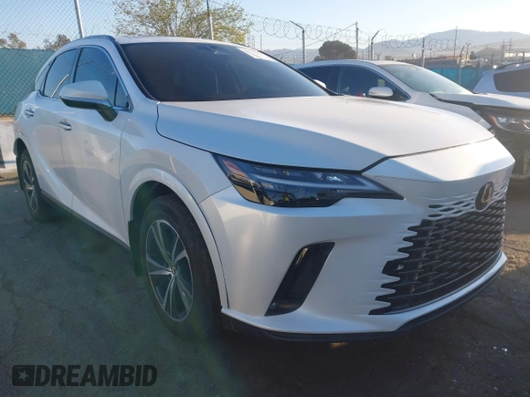 2023 Lexus RX with VIN 2T2BBMCA1PC006433, listed as a IAAI auction lot 41751604 with 31,562 mi miles. Bid and sale history available at carsss.com. Image 1.