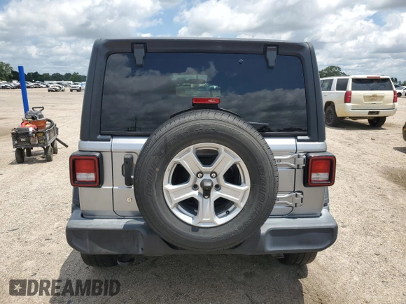 2018 Jeep Wrangler Unlimited Sport S with VIN 1C4HJXDG2JW136211, listed as a Copart auction lot 60080455 with 66,107 mi miles and Salvage title. Bid and sale history available at DreamBid. Image 6.