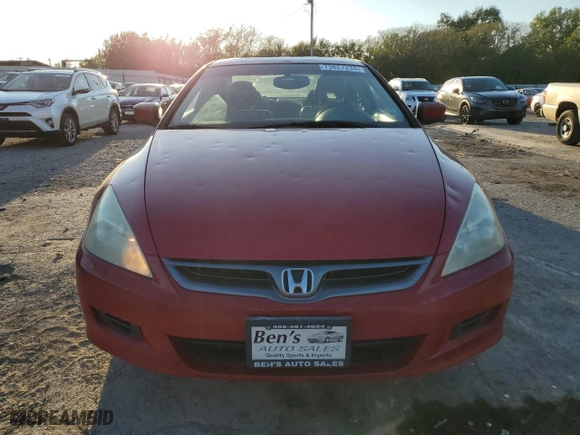 2007 Honda Accord Cpe EX-L with VIN 1HGCM82627A006342, listed as a Copart auction lot 73827234 with NaN miles and Salvage Title. Bid and sale history available at carsss.com. Image 5.