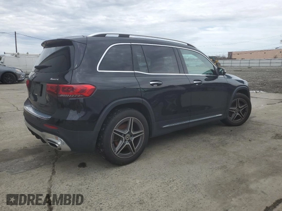 2022 Mercedes-Benz GLB 250 z VIN W1N4M4HB3NW202086, wystawiony jako Copart lot #51661865 z przebiegiem 76 350 mil mil oraz Szkoda całkowita • Salvage title. Historia ofert i sprzedaży dostępna na DreamBid. Obrazek 3.