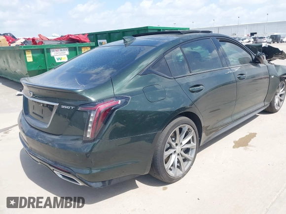 2020 Cadillac CT5 Sport with VIN 1G6DP5RK0L0133573, listed as a IAAI auction lot 39364101 with 61,900 mi miles and . Bid and sale history available at DreamBid. Image 4.