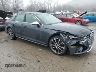 2019 Audi S4 Prestige with VIN WAUC4AF45KA102681, listed as a Copart auction lot 40122174 with 77,289 mi miles. Bid and sale history available at carsss.com. Image 4.