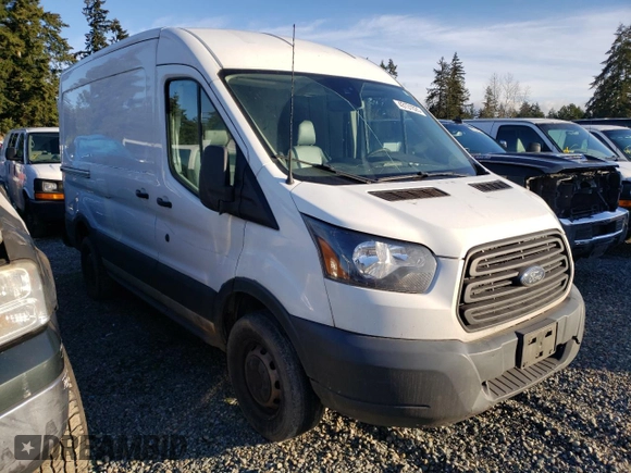 2017 Ford Transit with VIN 1FTYR1CM1HKB21407, listed as a Copart auction lot 43131025 with 161,591 mi miles and Salvage Title. Bid and sale history available at DreamBid. Image 4.