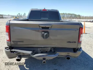 2021 Ram 1500 Big Horn with VIN 1C6SRFBT8MN586455, listed as a Copart auction lot 49481665 with 57,793 mi miles and Salvage Title. Bid and sale history available at carsss.com. Image 6.