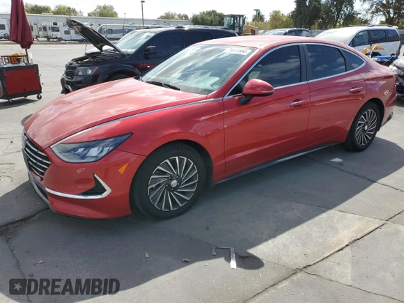 2020 Hyundai Sonata Hybrid Ultimate with VIN KMHL34JJ6LA009976, listed as a Copart auction lot 71633664 with 56,756 mi miles and Salvage Title. Bid and sale history available at carsss.com. Image 1.