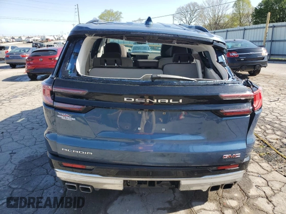 2025 GMC Acadia FWD Denali z VIN 1GKENLRS6SJ134283, wystawiony jako Copart lot #52081235 z przebiegiem 6 382 mil mil oraz Nie do naprawy • Non repairable. Historia ofert i sprzedaży dostępna na DreamBid. Obrazek 6.