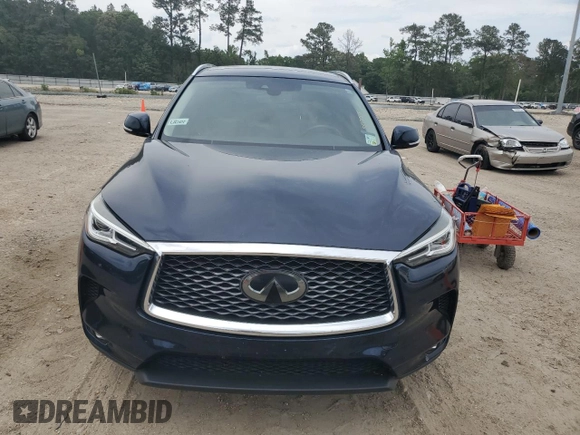 2019 Infiniti QX50 Luxe with VIN 3PCAJ5M14KF142261, listed as a Copart auction lot 55122875 with 125,200 mi miles and Salvage title. Bid and sale history available at DreamBid. Image 5.