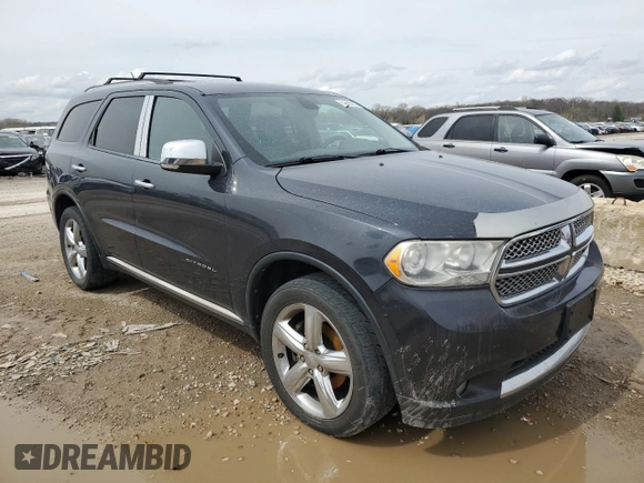 2013 Dodge Durango Citadel with VIN 1C4SDHET9DC562563, listed as a Copart auction lot 51685565 with 208,499 mi miles and Clean Title. Bid and sale history available at carsss.com. Image 4.