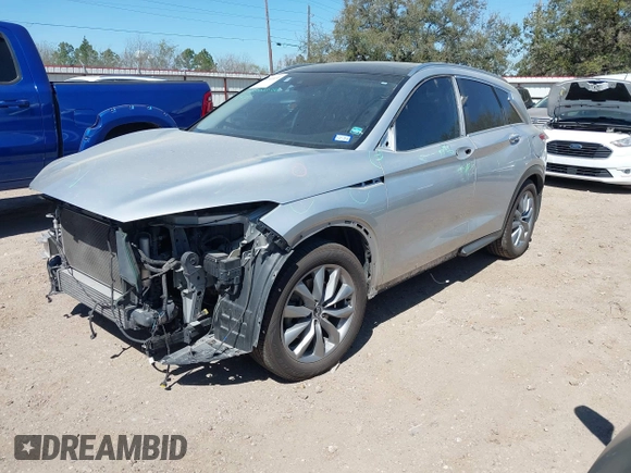 2019 Infiniti QX50 LUXE with VIN 3PCAJ5M19KF144488, listed as a IAAI auction lot 41811631 with 99,640 mi miles. Bid and sale history available at carsss.com. Image 21.