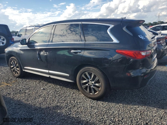 2013 Infiniti JX35 with VIN 5N1AL0MM0DC329435, listed as a Copart auction lot 74147224 with 0 mi miles and Salvage Title. Bid and sale history available at carsss.com. Image 2.
