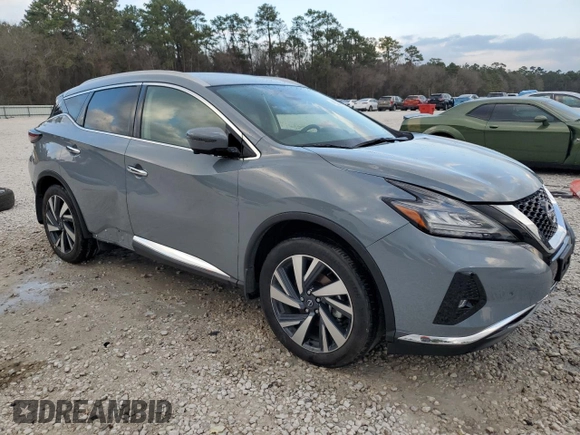 2023 Nissan Murano SL with VIN 5N1AZ2CJ7PC118125, listed as a Copart auction lot 43538625 with 12,381 mi miles and Salvage Title. Bid and sale history available at DreamBid. Image 4.
