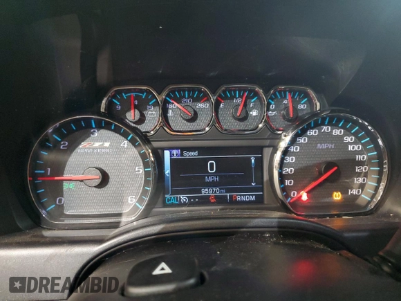 2016 Chevrolet Silverado 1500 LT with VIN 1GCVKREC0GZ232370, listed as a Copart auction lot 51440645 with 95,970 mi miles and Salvage Title. Bid and sale history available at DreamBid. Image 9.