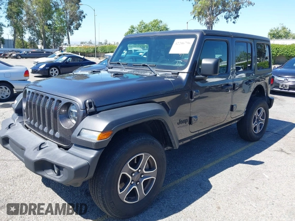 2022 Jeep Wrangler Unlimited Sport S z VIN 1C4HJXDG6NW134306, wystawiony jako IAAI lot #42206796 z przebiegiem 45 303 mil mil oraz . Historia ofert i sprzedaży dostępna na DreamBid. Obrazek 17.