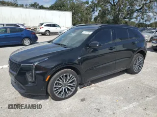 2024 Cadillac XT4 FWD Sport with VIN 1GYFZER47RF124340, listed as a Copart auction lot 75721494 with 9,949 mi miles and Salvage title. Bid and sale history available at DreamBid. Image 1.
