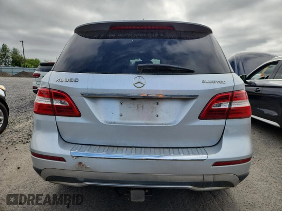 2012 Mercedes-Benz M 350 with VIN 4JGDA2EB8CA087712, listed as a Copart auction lot 63479635 with 104,908 mi miles and Clean title. Bid and sale history available at DreamBid. Image 6.